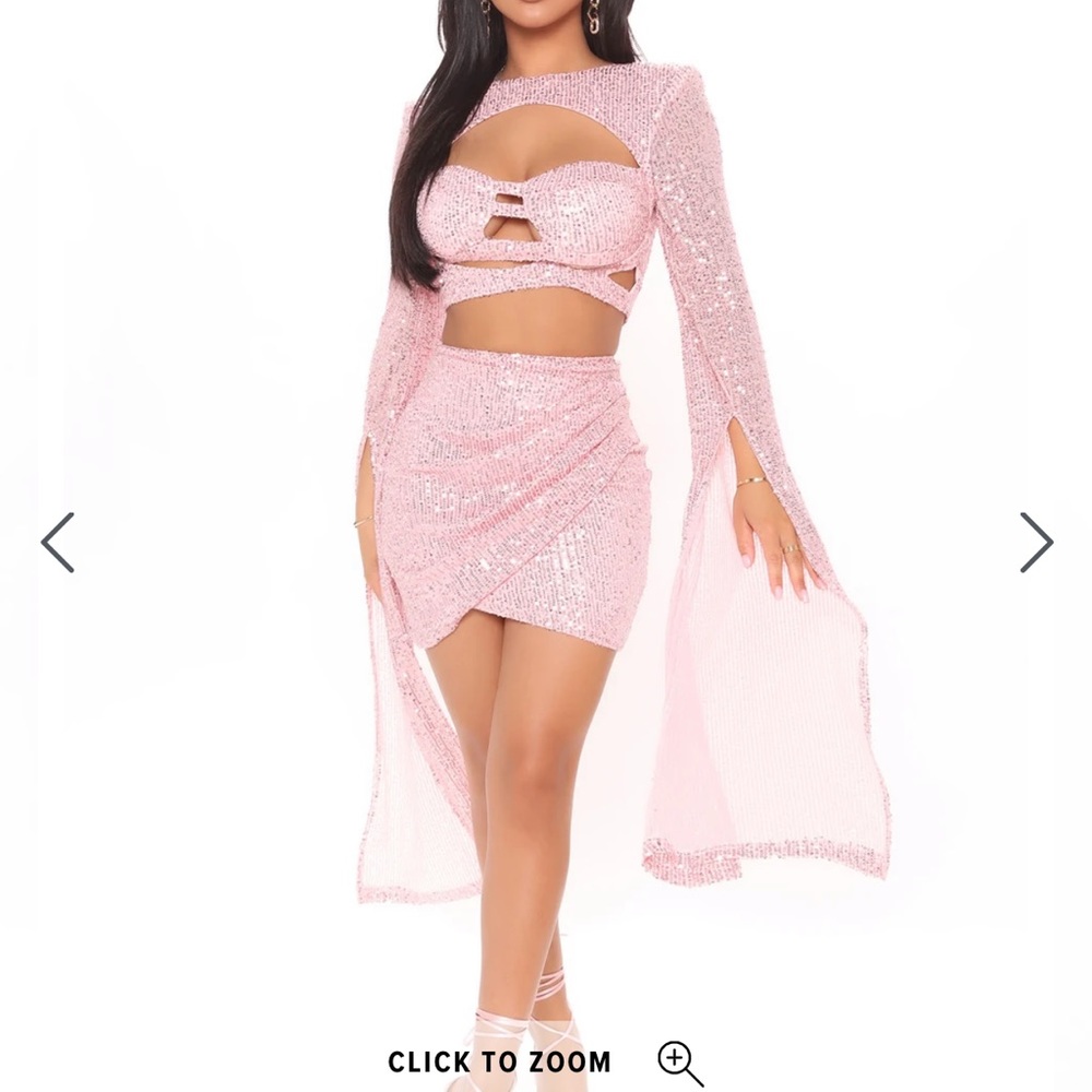 That Glimmer Glow Sequin Skirt Set